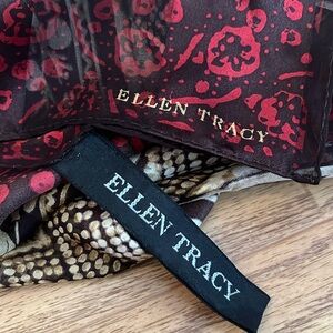 Ellen Tracy 100% silk 50” x 11” rectangular scarf